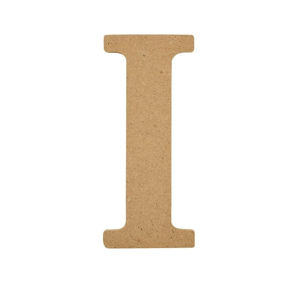 Plaid Unfinished Wood MDF 5" Letter for DIY Arts and Crafts, I