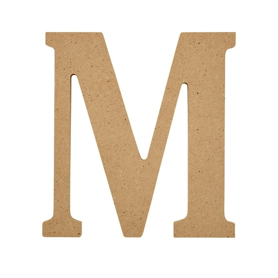 Plaid Unfinished Wood MDF 5" Letter for DIY Arts and Crafts, M