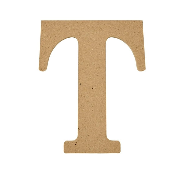 Plaid Unfinished Wood MDF 5" Letter for DIY Arts and Crafts, T