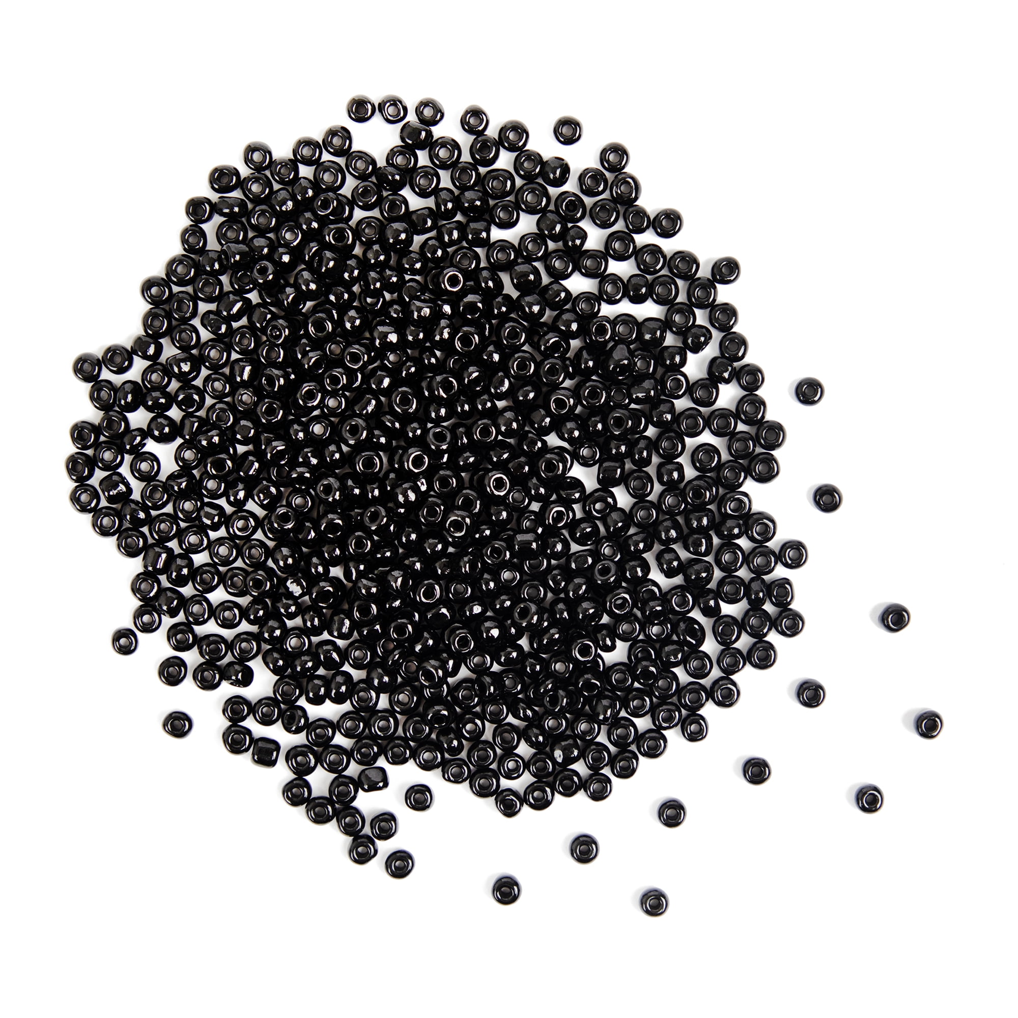 CousinDIY 6/0 Black Seed Beads 45g for Jewelry Crafting