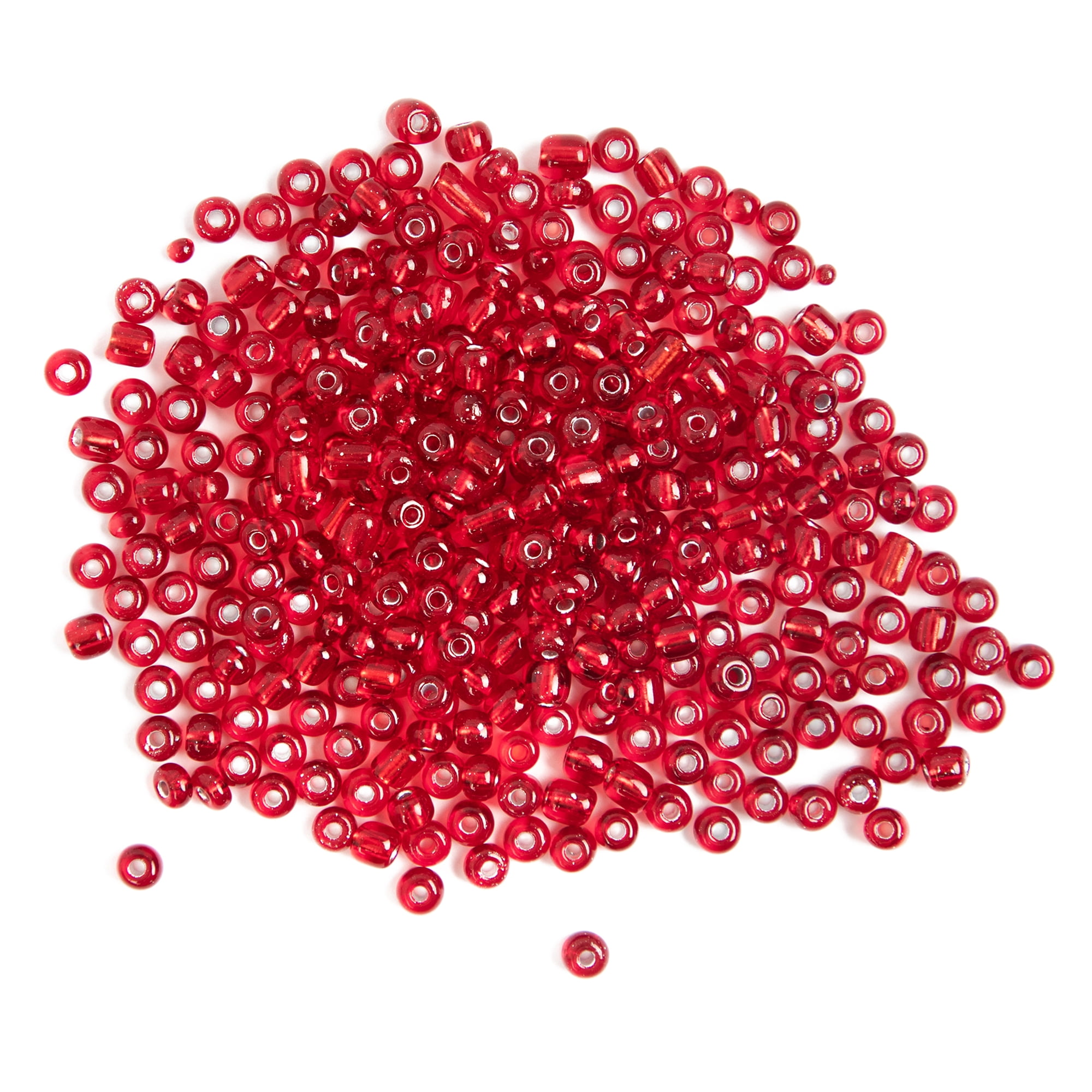 CousinDIY Mini Red E-Bead Pack – Solid Red Seed Beads for Jewelry Making, Bracelet Crafts, Beading Projects & DIY Creations