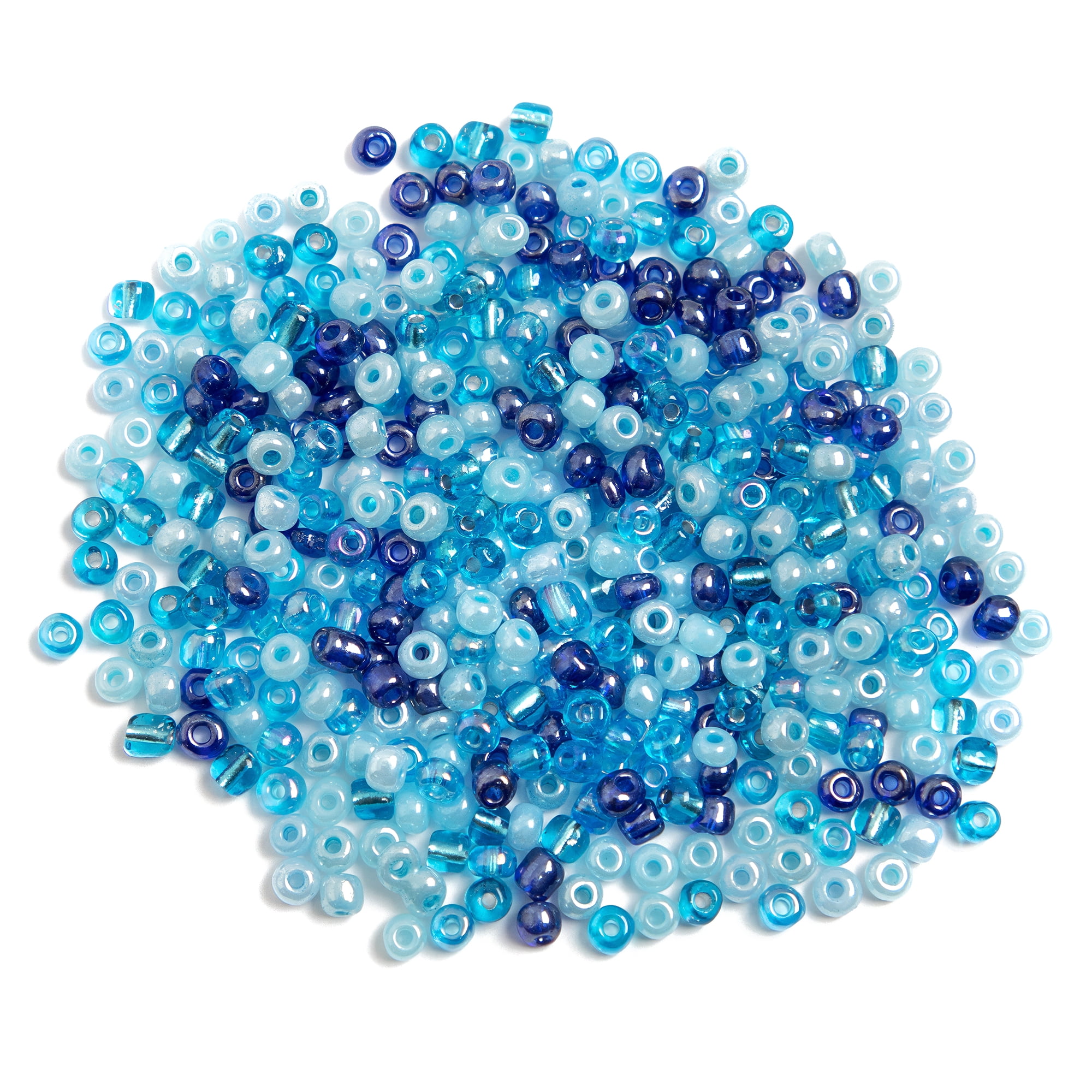 CousinDIY Aqua Seed Beads 6/0, 45g for Jewelry and Crafts