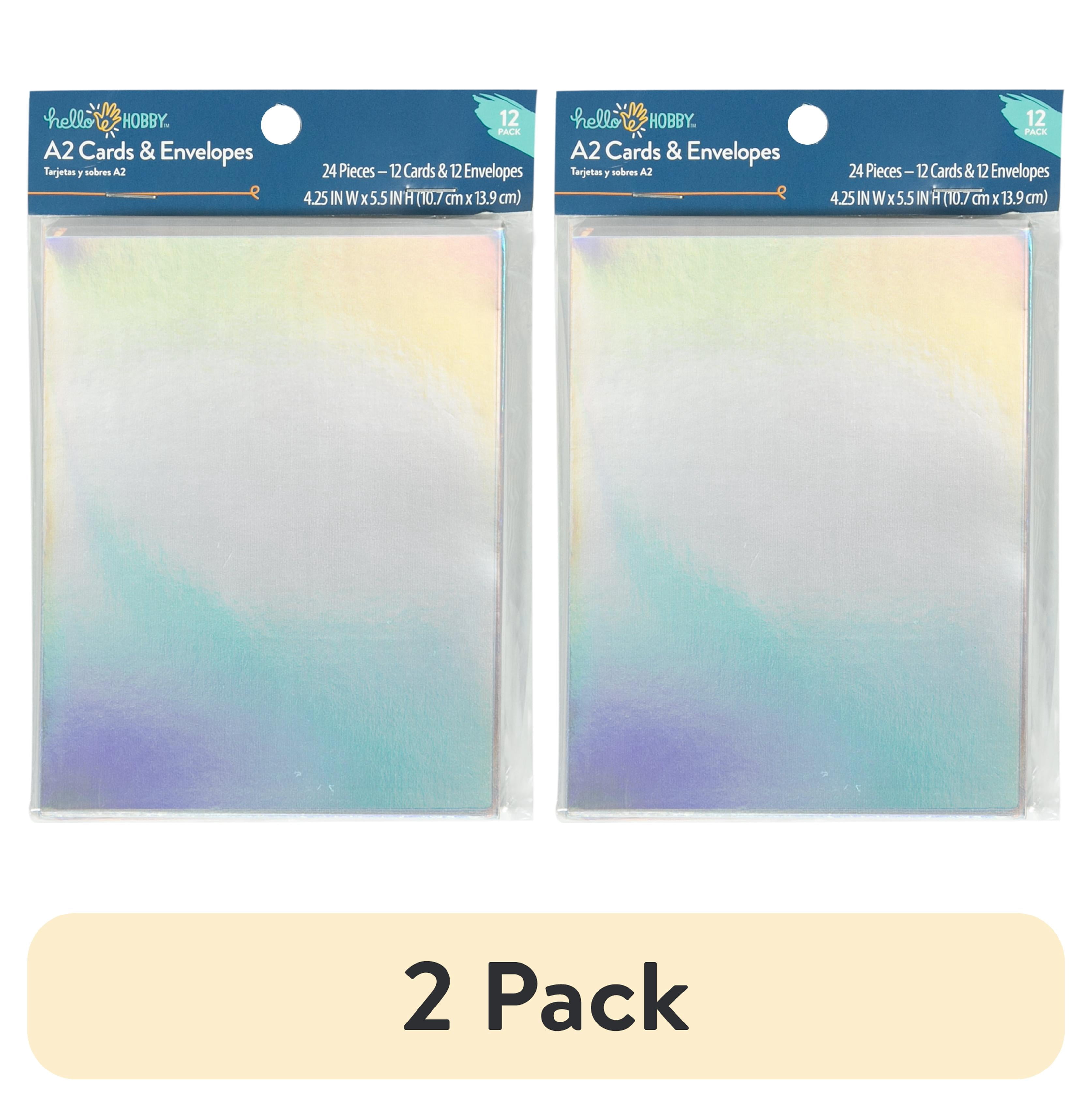 (2 pack) Hello Hobby A2 Blank All Occasion Greeting Cards, with ...