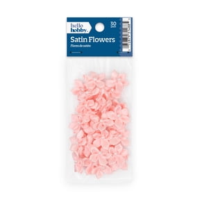 Hello Hobby Accessory Flowers with Pearl, Pink, 30 piece