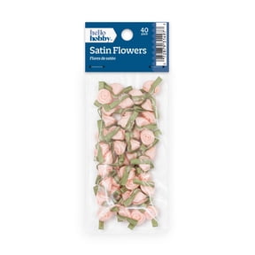 Hello Hobby Accessory Small Roses, Light Pink, 40 piece