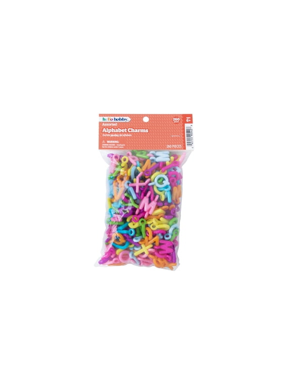 Alphabet Charms, 260 Plastic Pieces