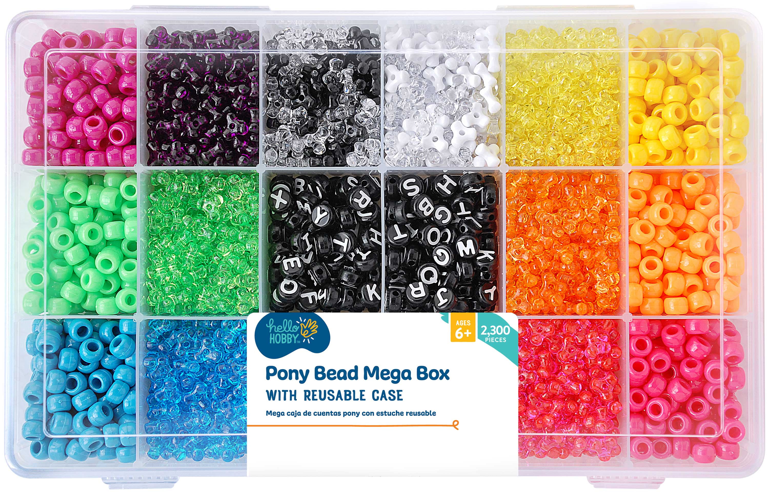 Hello Hobby - Alphabet Bead Box - 2100 Pieces - USHH6496