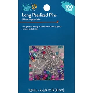 600PCS Sewing Pins Straight Pin for Fabric Pearlized Ball Head Quilting  Pins