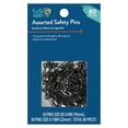 Hello Hobby Assorted Size Black Steel Safety Pins (80 Count)
