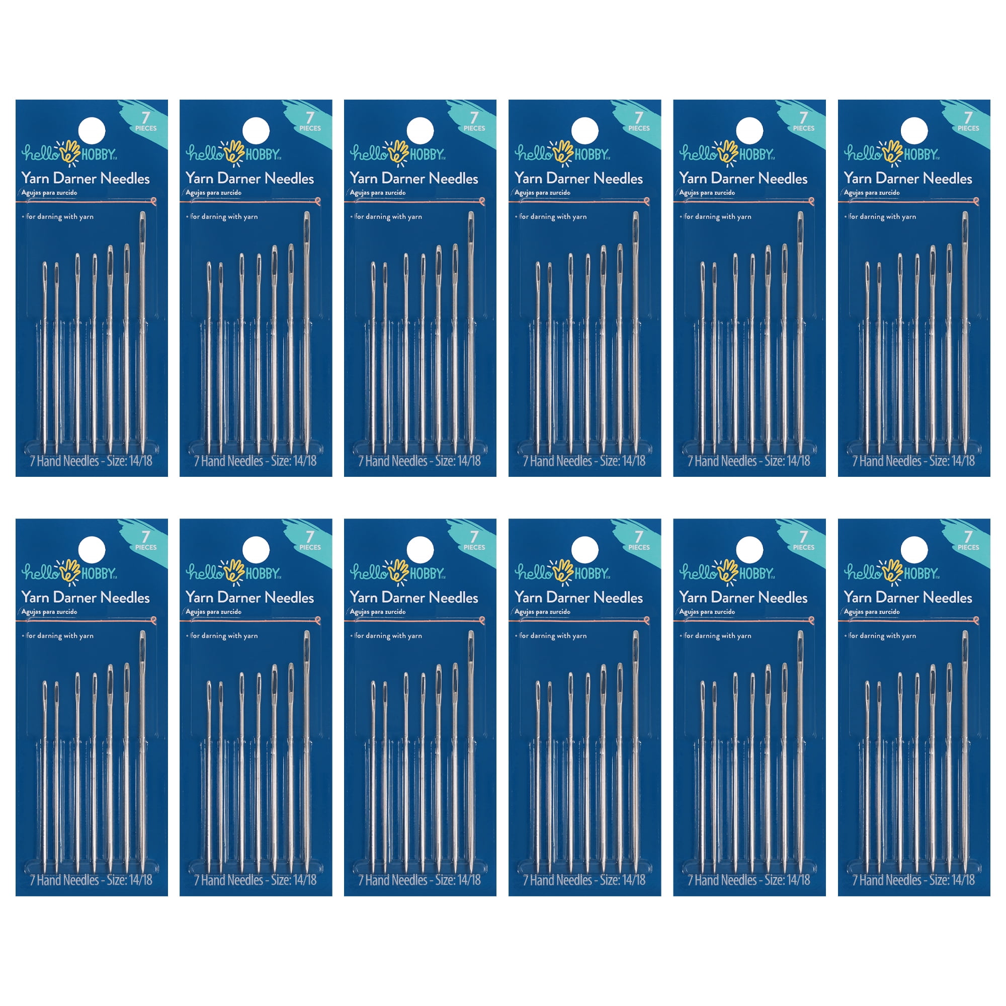 Hello Hobby Sizes 18/22 Steel Tapestry Needles (6 Piece