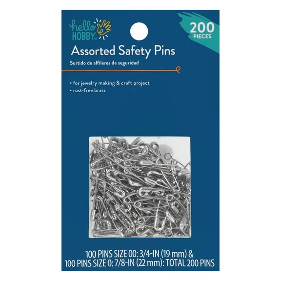 Hello Hobby Assorted Size Safety Pins (200 Count)