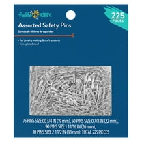 Hello Hobby Assorted Size Steel Safety Pins (225 Count)