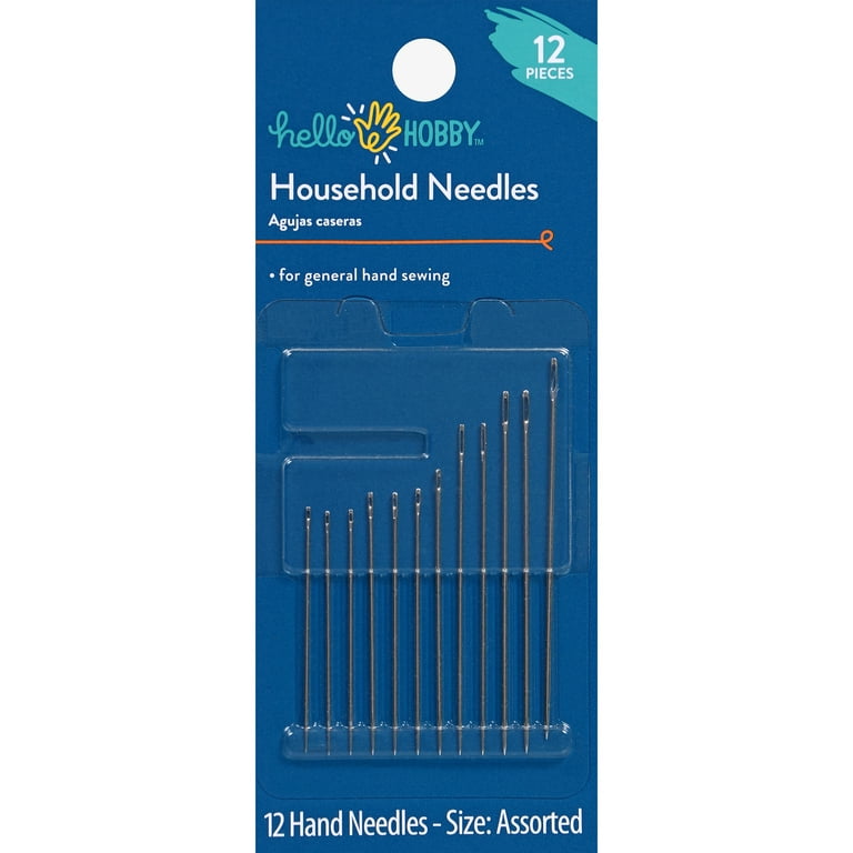 Self Threading Needles 6/12 Assorted Hand Sewing Needles 1 Packet 12 Needles  