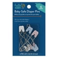 Hello Hobby Baby-Safe Diaper Pins, Assorted Colors (6 Count)