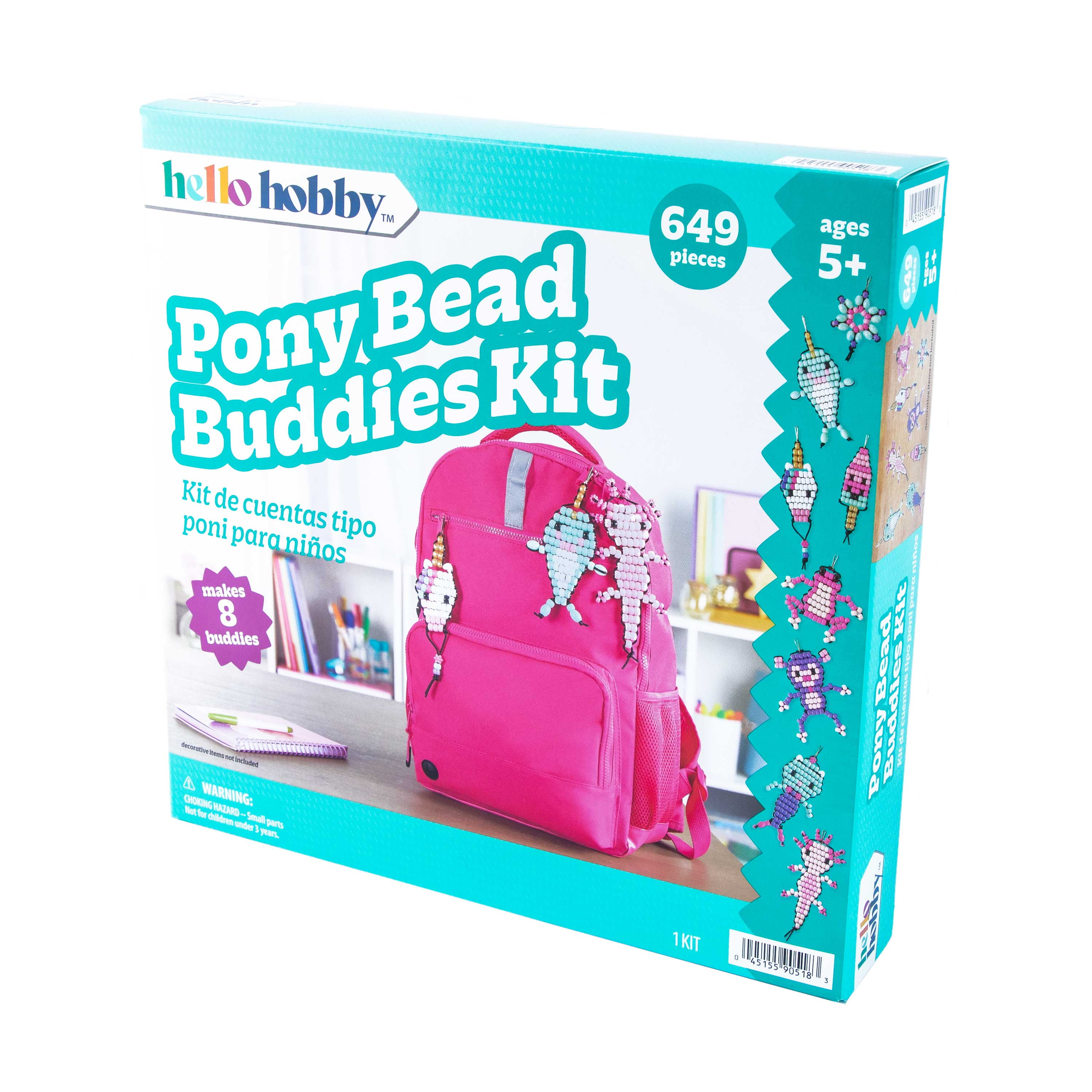 Hello Hobby Bead Buddy Box with Beads and Instructions - Create 8 Unique Designs