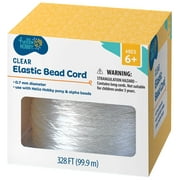 Hello Hobby Elastic Bead Stretch Cord, .7mm, Clear, 328 ft