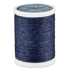 Hello Hobby Blue Polyester & Cotton Jeans Thread, 125 Yards