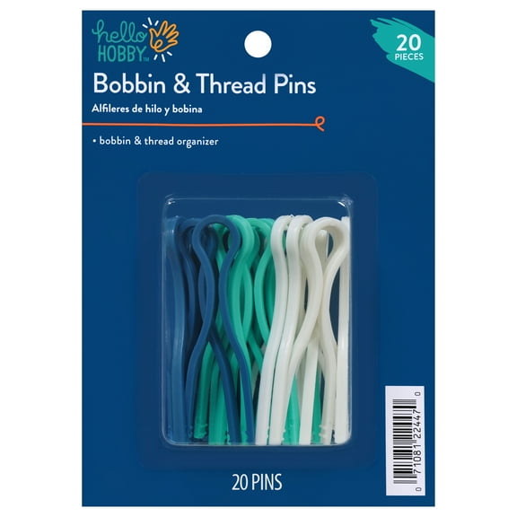 Hello Hobby Assorted Bobbin Pins (20 Count)