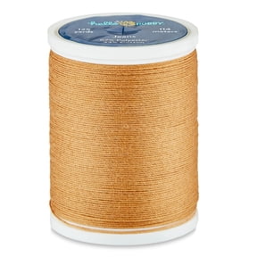 Hello Hobby Brown Polyester & Cotton Jeans Thread, 125 Yards
