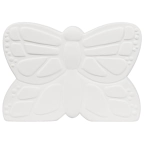 Hello Hobby Ceramic Paintable Bank Butterfly Figurine, 6" x 4.25" x 2.5" White Craft Base, New