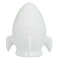thumbnail image 1 of Hello Hobby Ceramic Paintable Bank Rocket Ship, 5.50" Height White Craft Base, 1 of 7