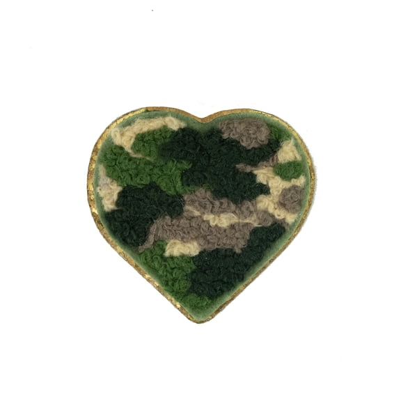Hello Hobby Chenille Camo Heart Patch