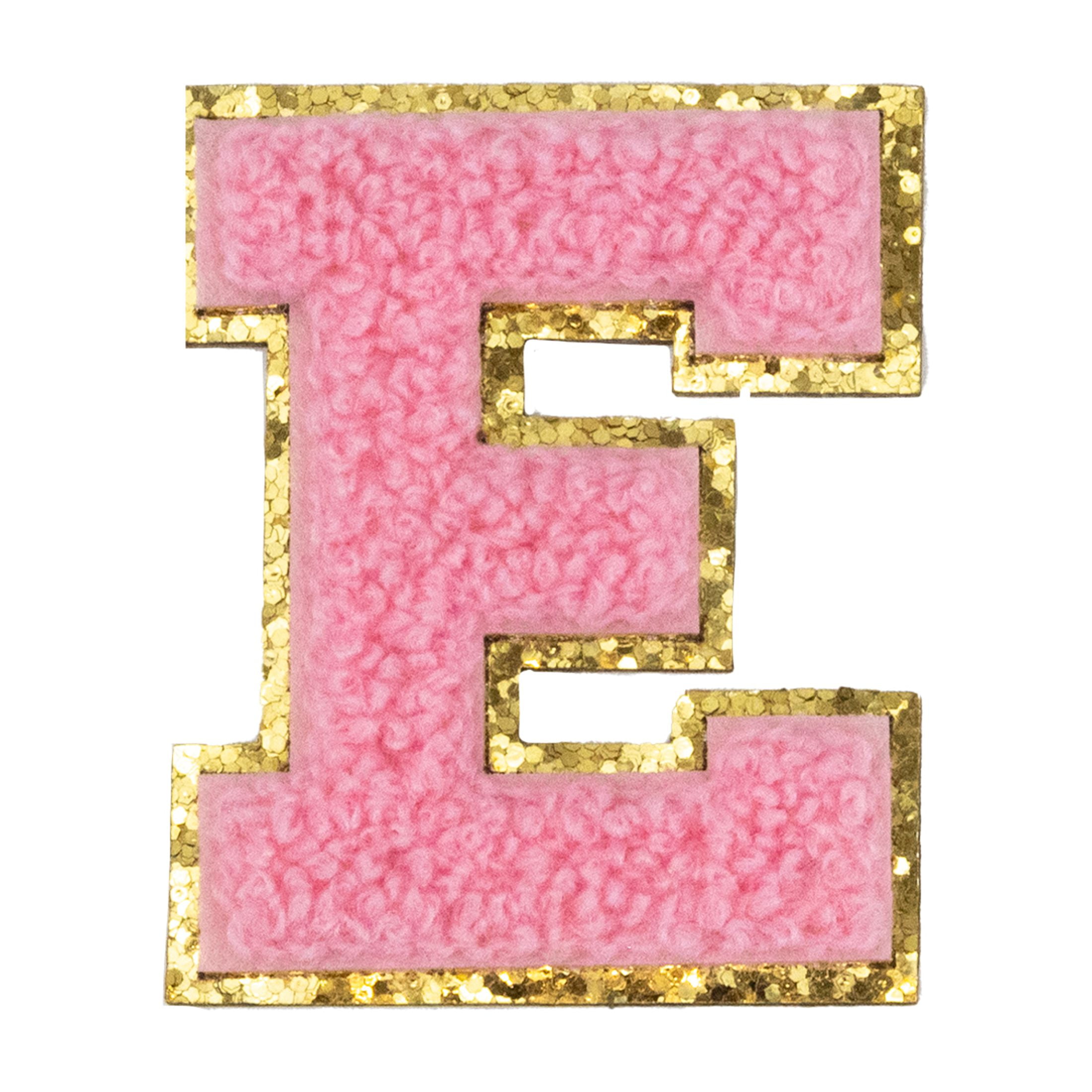 Hello Hobby Chenille E Pink Patch