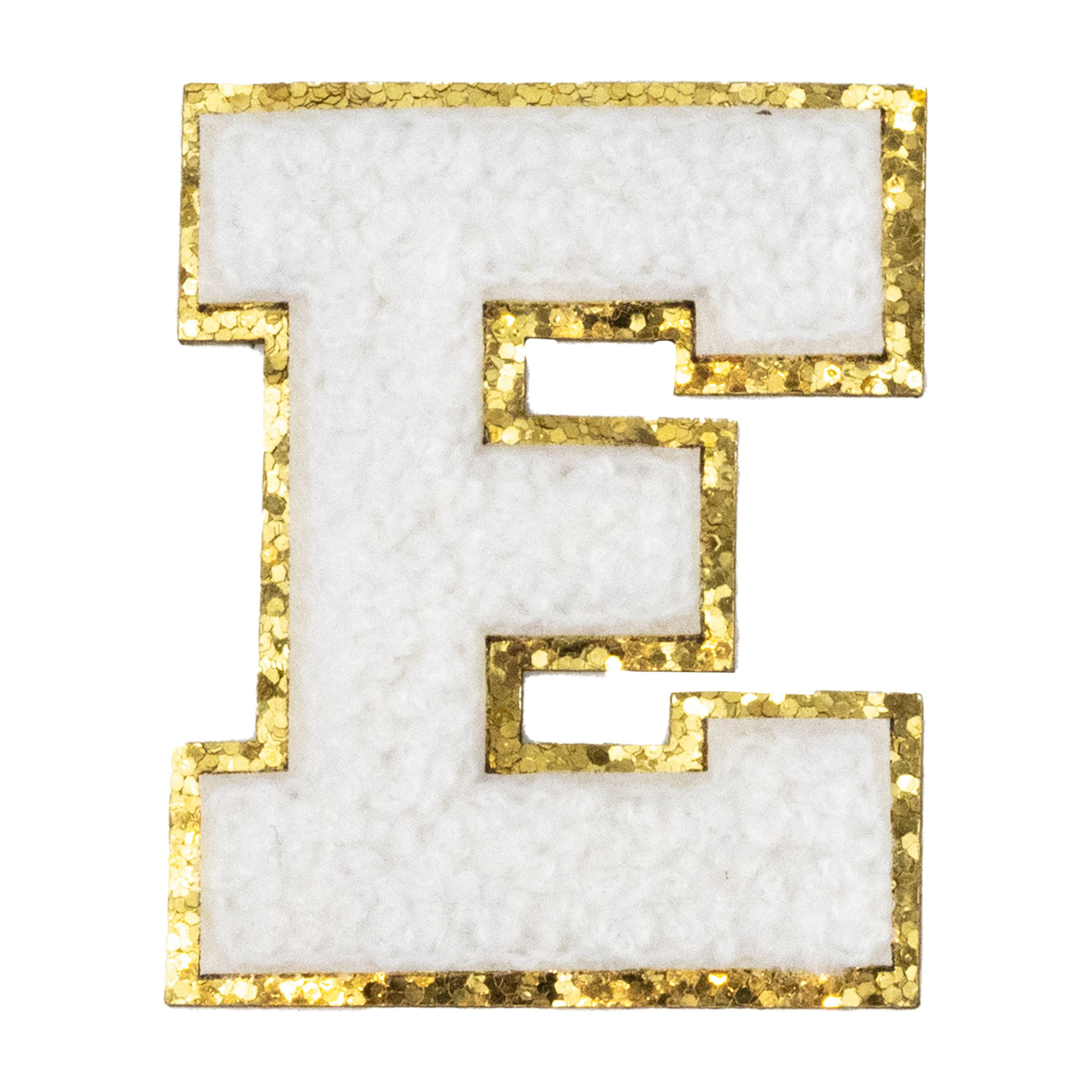 Hello Hobby Chenille E White Patch
