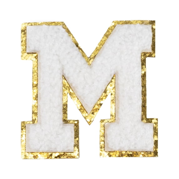 Hello Hobby Chenille M White Patch