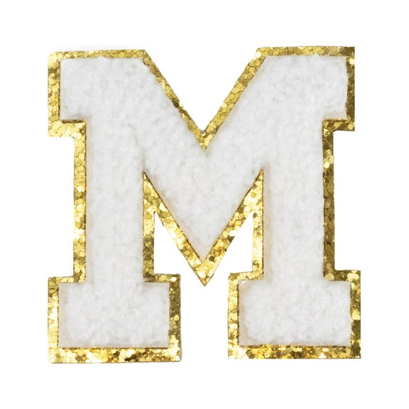 Hello Hobby Chenille M White Patch