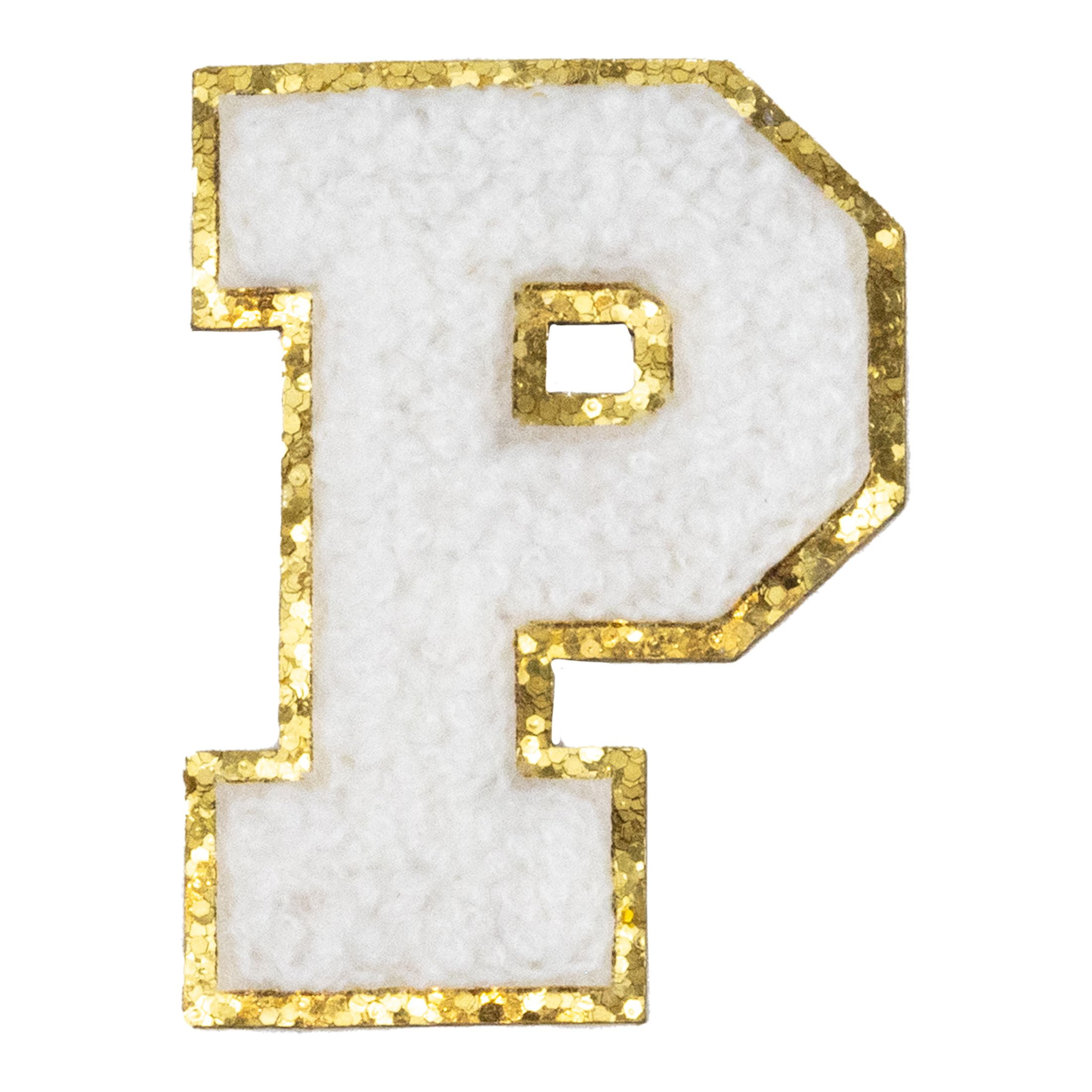Hello Hobby Chenille P White Patch