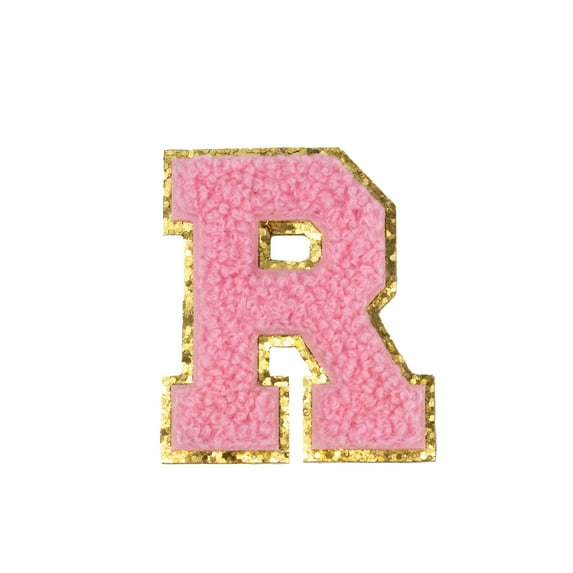 Hello Hobby Chenille R Pink Patch