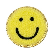 Hello Hobby Chenille Smiley Patch