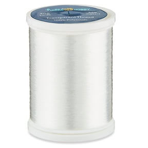 Hello Hobby Clear 100% Polyamide Transparent Thread, 400 Yards