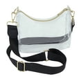 thumbnail image 1 of Hello Hobby Clear Crossbody Handbag with Gold Zipper and Adjustable Strap, 1 of 6