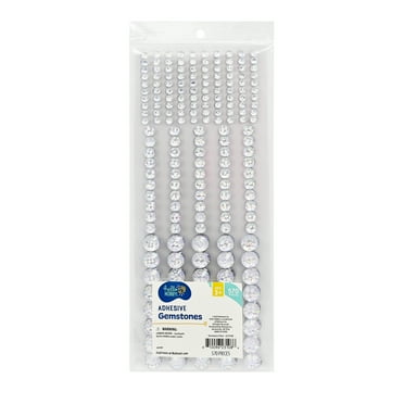 Hello Hobby Clear Iridescent Round Gemstones, 570 Piece Scrapbooking Embellishments No Stone