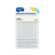 Hello Hobby Clear Round Adhesive Gemstones Stickers, 60 Piece Scrapbooking Embellishments