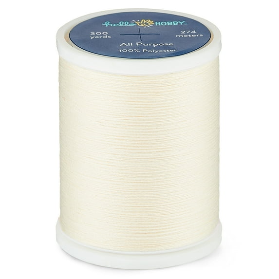 Hello Hobby Cream White All Purpose Thread