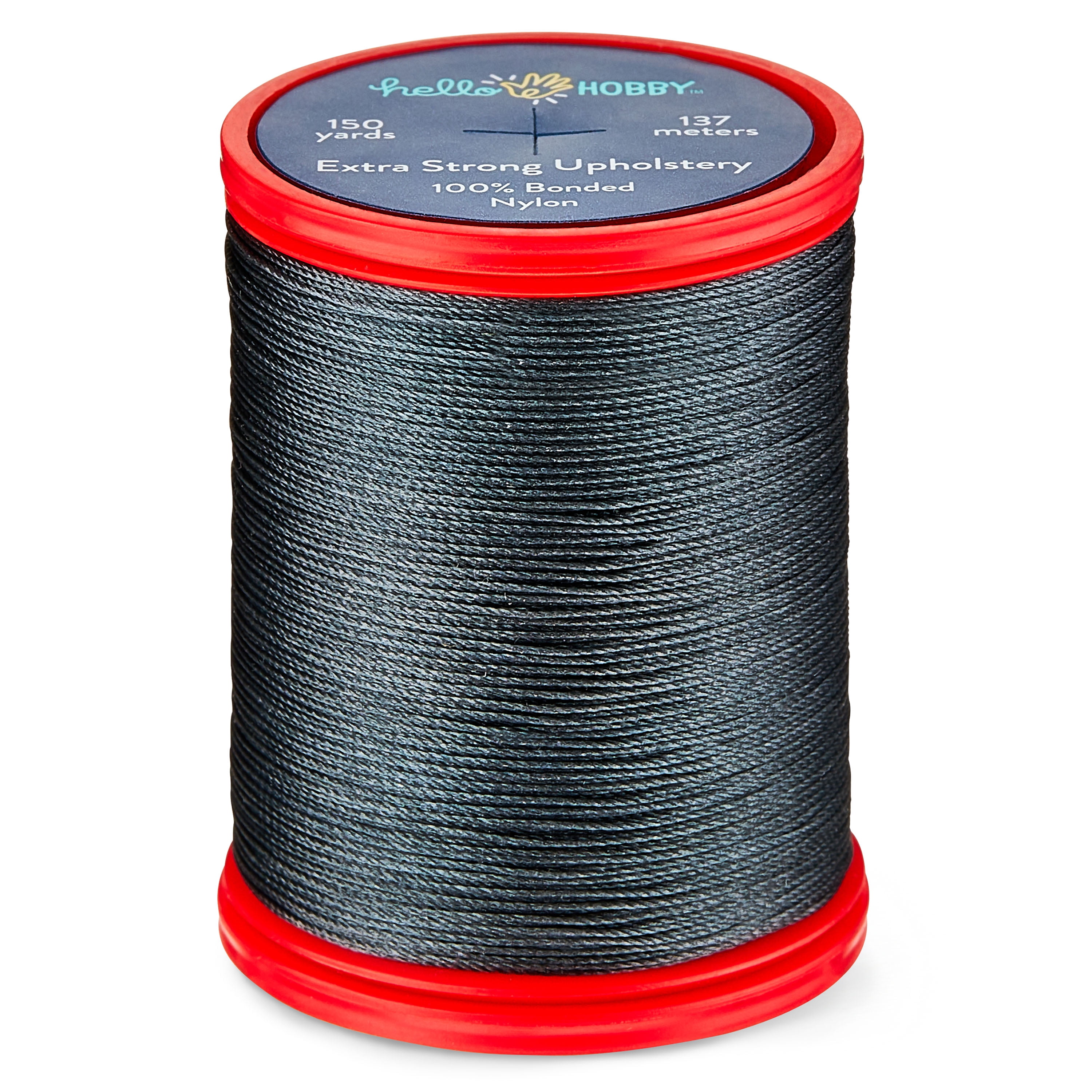 Hello Hobby Dark Metallic Gray 100 Bonded Nylon Thread