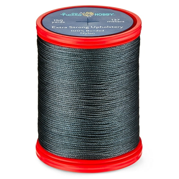 Hello Hobby Dark Metallic Gray 100% Bonded Nylon Thread