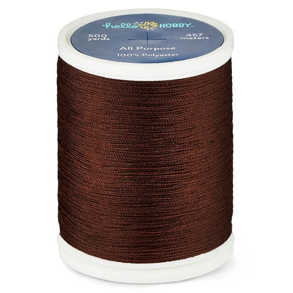 Hello Hobby Darkish Brown All Purpose Thread AP500