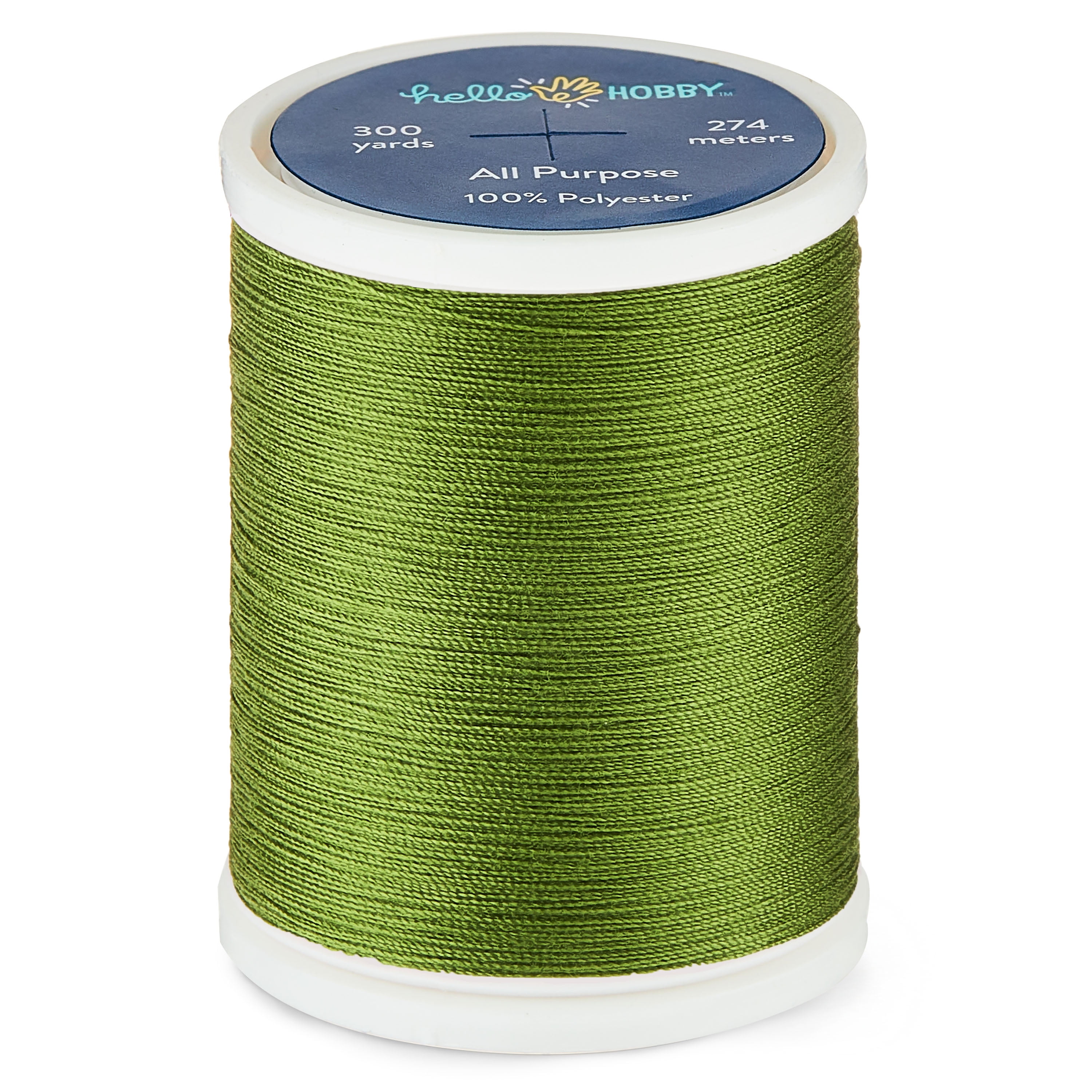 Hello Hobby Deep Amazon 100% Polyester All Purpose Thread, 300 Yards