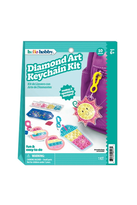 Diamond Art Keychain Craft Kit, Kids Arts and Crafts