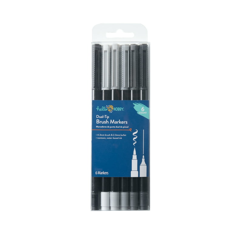 https://i5.walmartimages.com/seo/Hello-Hobby-Dual-Tip-Marker-Brush-Tip-Fineliner-6-Pieces-Shades-of-Gray-and-Black_c1f665bf-7fe1-40a3-843a-42a3bd0a7aad.3260f396ce8276aa9b82a6360ae26071.jpeg?odnHeight=768&odnWidth=768&odnBg=FFFFFF