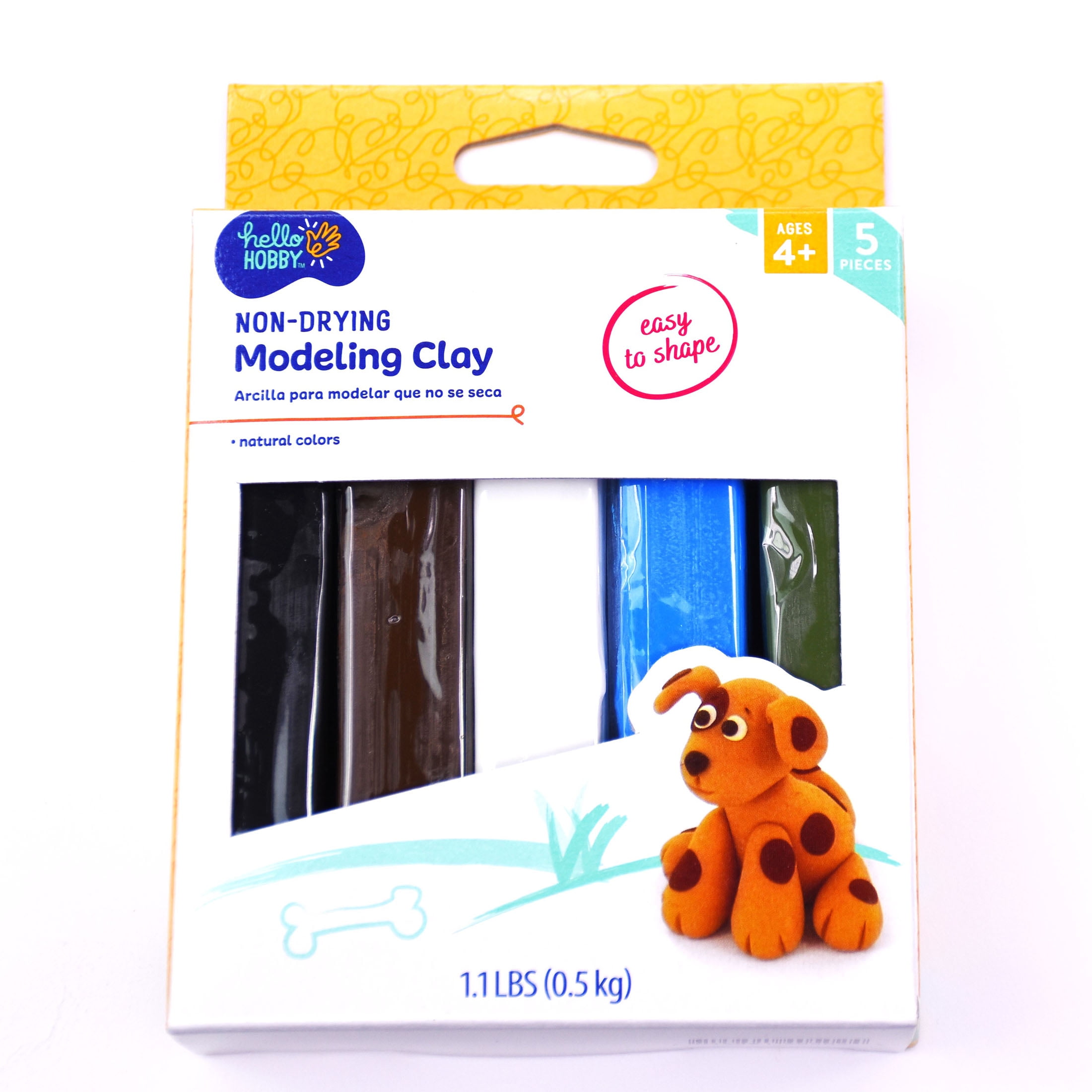Hello Hobby EZ Shape 1 lb. Non-Drying Natural Modeling Clay 