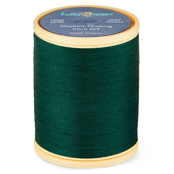 Hello Hobby Ever Green Pima Cotton Thread, 50/2 WT