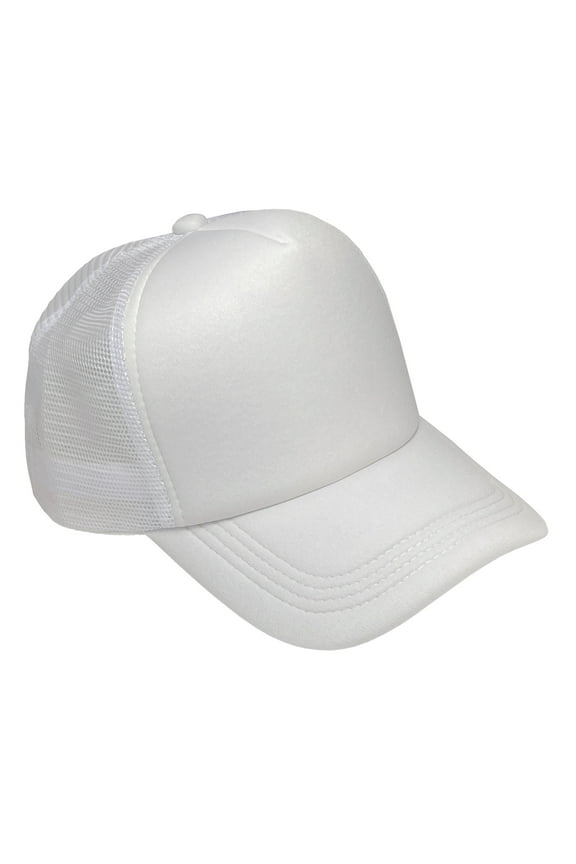 Unisex Fashion Trucker Hat, White