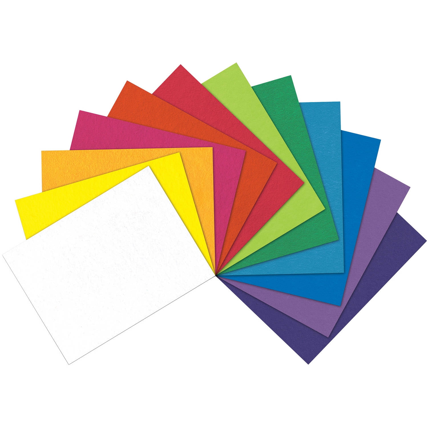 Hello Hobby Primary Colors Felt Sewing & Craft Fabric, 12" x 18", 12 Pack