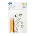 thumbnail image 1 of Hello Hobby Flamingo Wood Coloring Kit with Markers, Child's Craft, 6.69 in x 4.33 in, 1 of 5