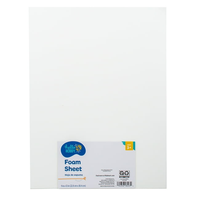 Hello Hobby Foam Sheet, White